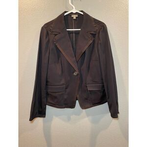 J.Jill Black Career Stretch Power Blazer Size 12